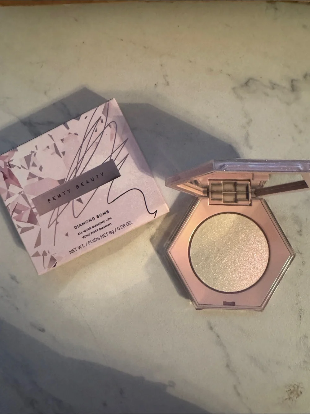 FENTY BEAUTY BY RIHANNA DIAMOND BOMB ALL-OVER DIAMOND VEIL;—PINK ICE